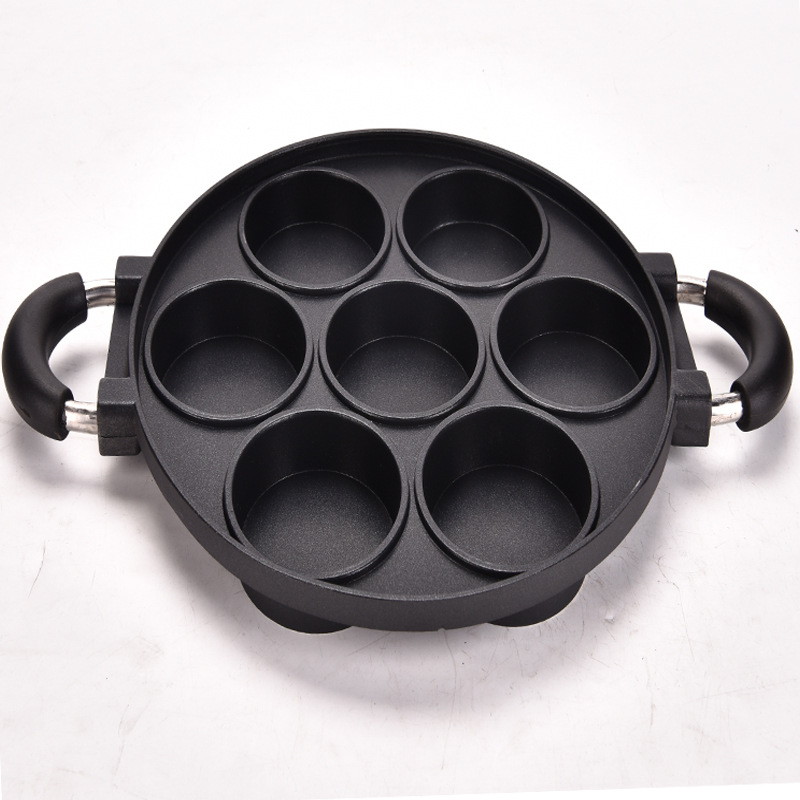 Takoyaki Pan Cast - Forma de alumínio fundido antiaderente com