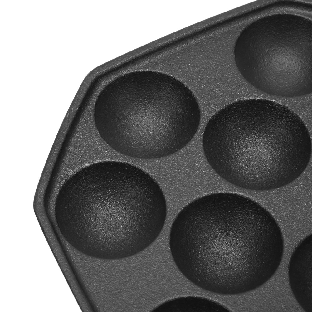 Takoyaki Pan Cast - Panela de Ferro Fundido Antiaderente para