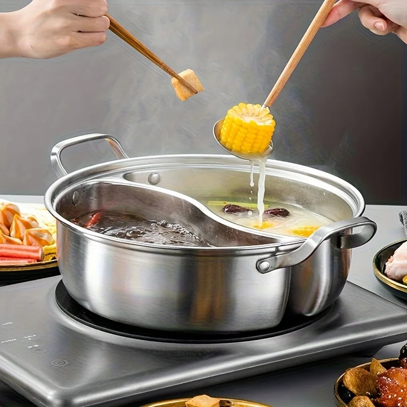 Panela de Sopa Dupla em Aço In - Home Cooking Chinese avaliação e preço