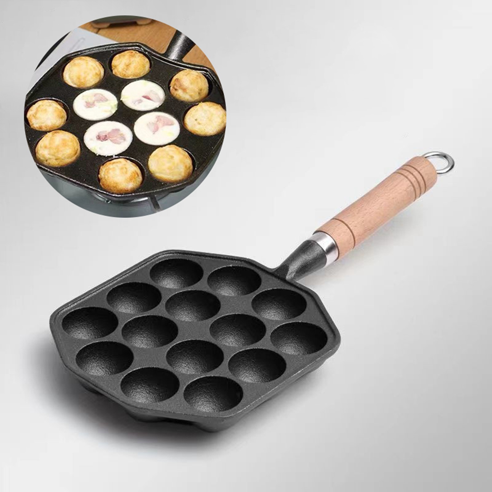 Panela de ferro fundido antiad - Takoyaki Pan Cast avaliação e preço