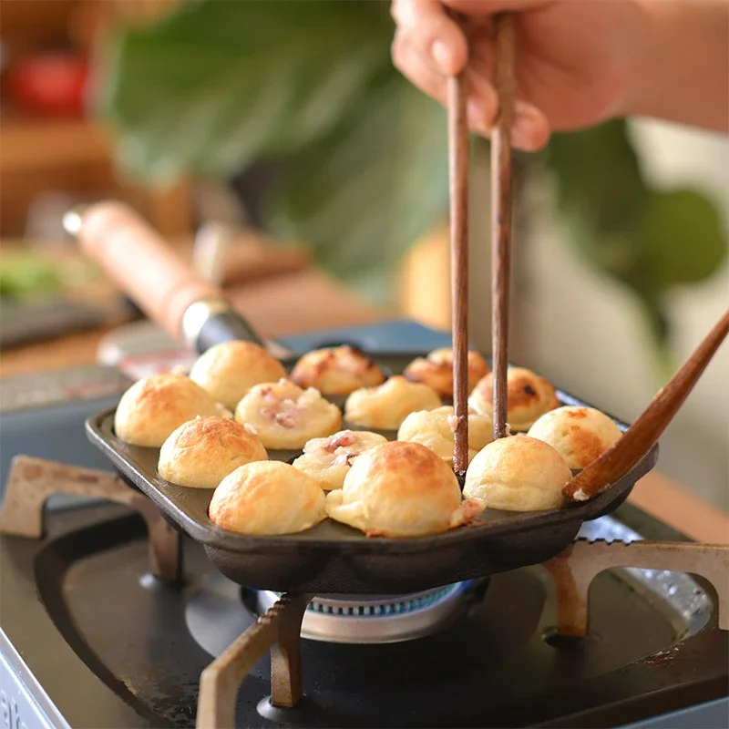 12/14 cavidades takoyaki pan t - Takoyaki Pan Cast avaliação e preço