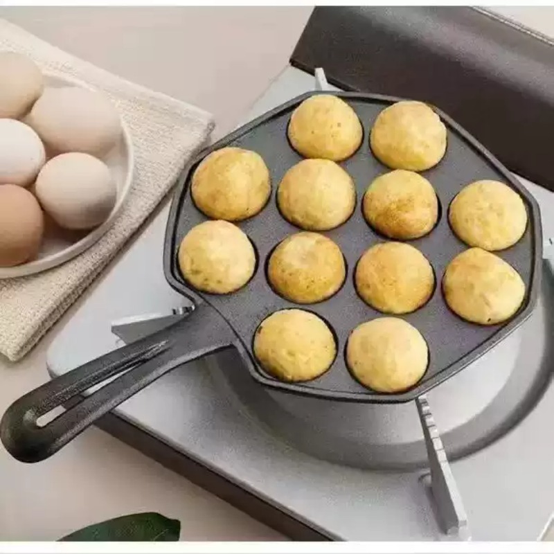 Panela de Ferro Fundido Antiad - Takoyaki Pan Cast avaliação e preço