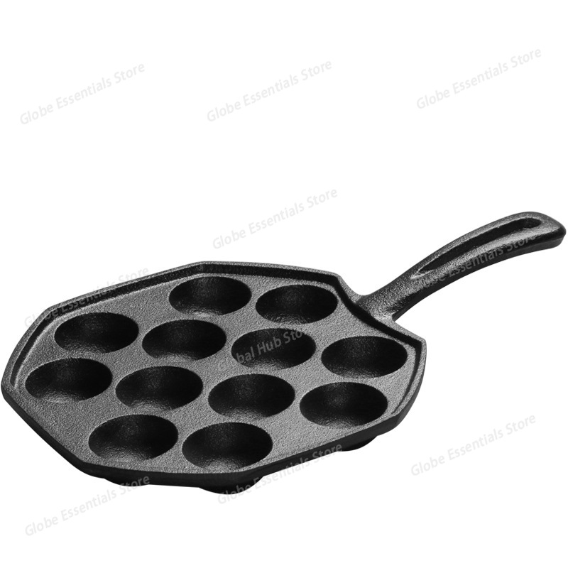 Panela takoyaki com 12 buracos - Takoyaki Pan Cast avaliação e preço