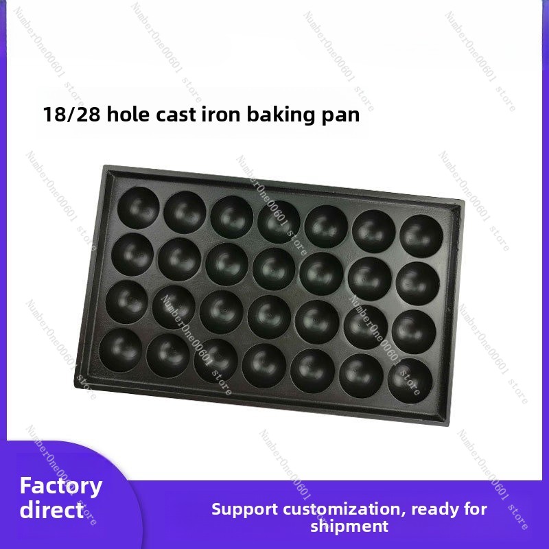 28 buracos de ferro fundido Ta - Takoyaki Pan Cast avaliação e preço